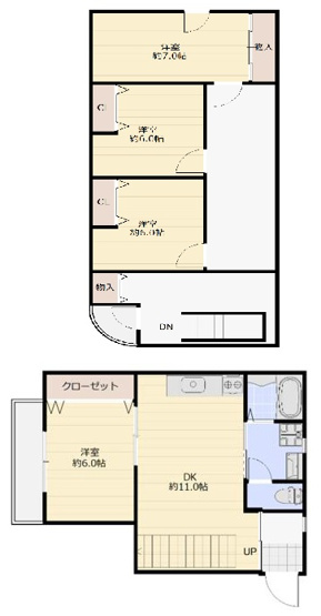 【間取り】 | パームガーデン城北