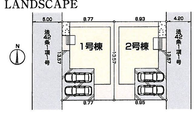 仲介手数料無料　Livele Garden.S所沢北秋津第9期・新築全2棟の区画図