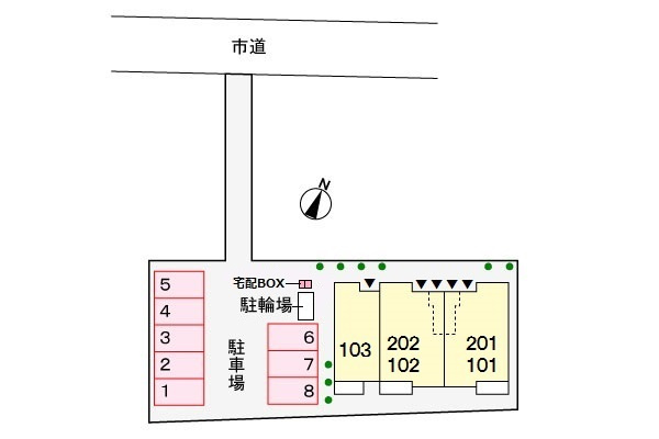 サンループ ヒルズの区画図