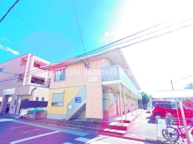 東村山市野口町１丁目のアパートのエントランス
