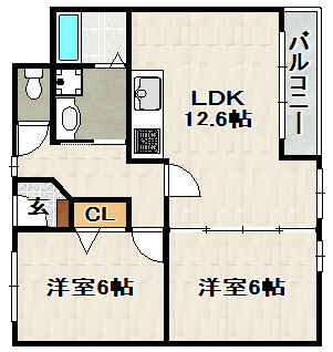サンビオラ1番館の間取り