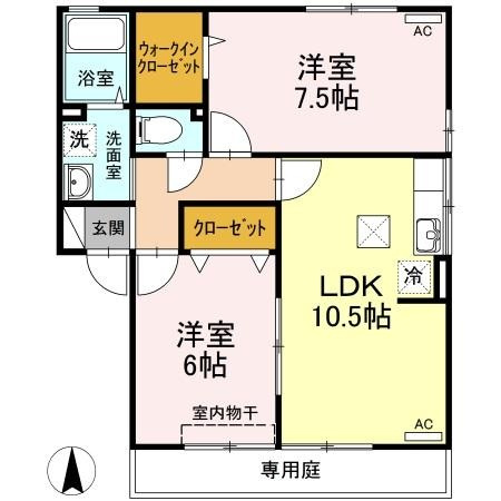 シャトーショコラ　Ａ棟の間取り