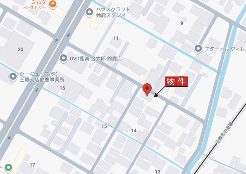 鈴鹿市寺家6丁目《2号棟》の地図|詳細Map