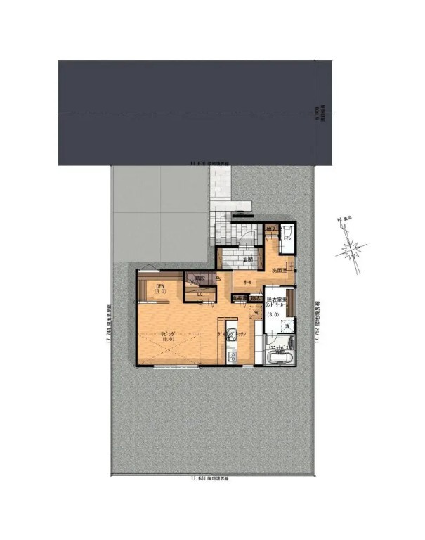 小山市横倉　新築戸建3-2の間取り