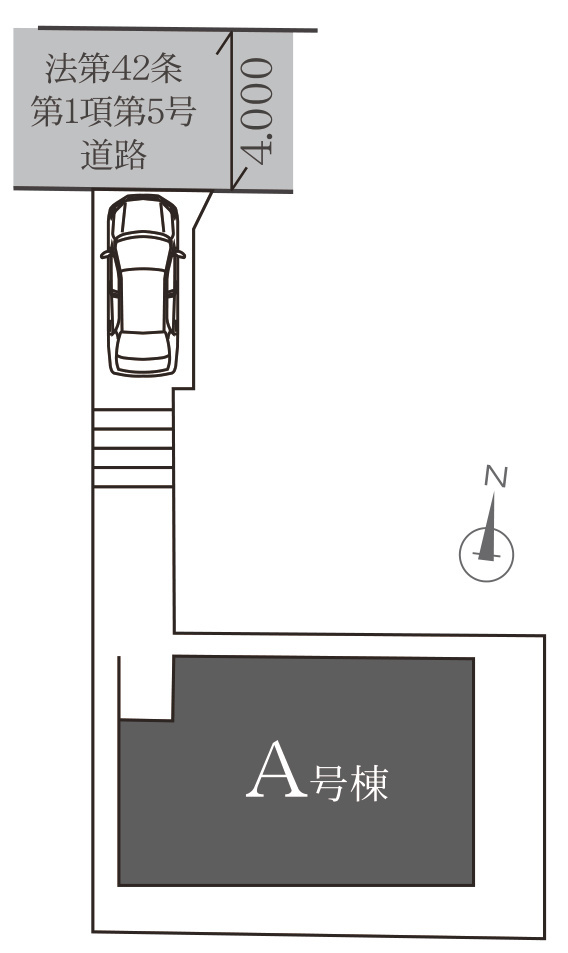 泉区白百合1丁目 新築戸建 4780万円の区画図
