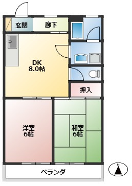 【間取り】 | 中丸ハイツ