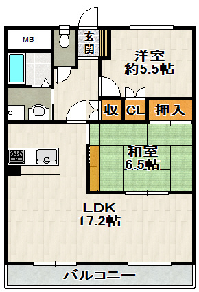 藤ノ木ハイツの間取り