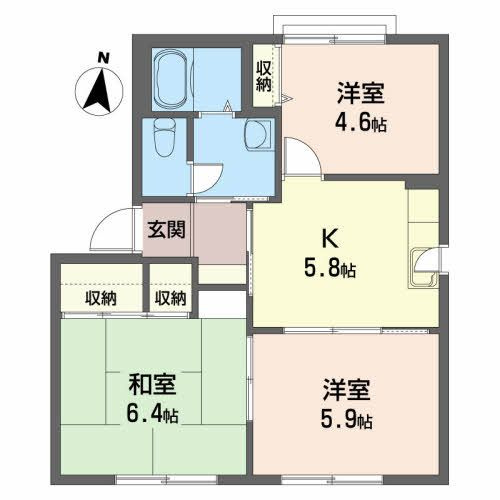 コンフォルタ藤沢町 Ｅの間取り