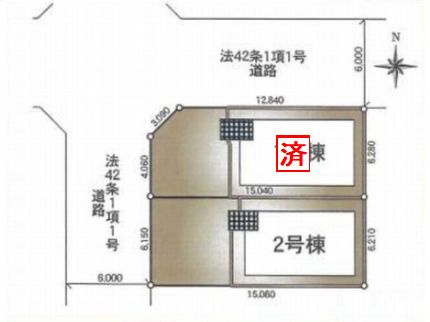 【駐車場】 | 【仲介手数料０円】綾瀬市小園南第4　新築一戸建て　全2棟 | 2号棟　綾瀬市小園南第4　新築一戸建て　全2棟