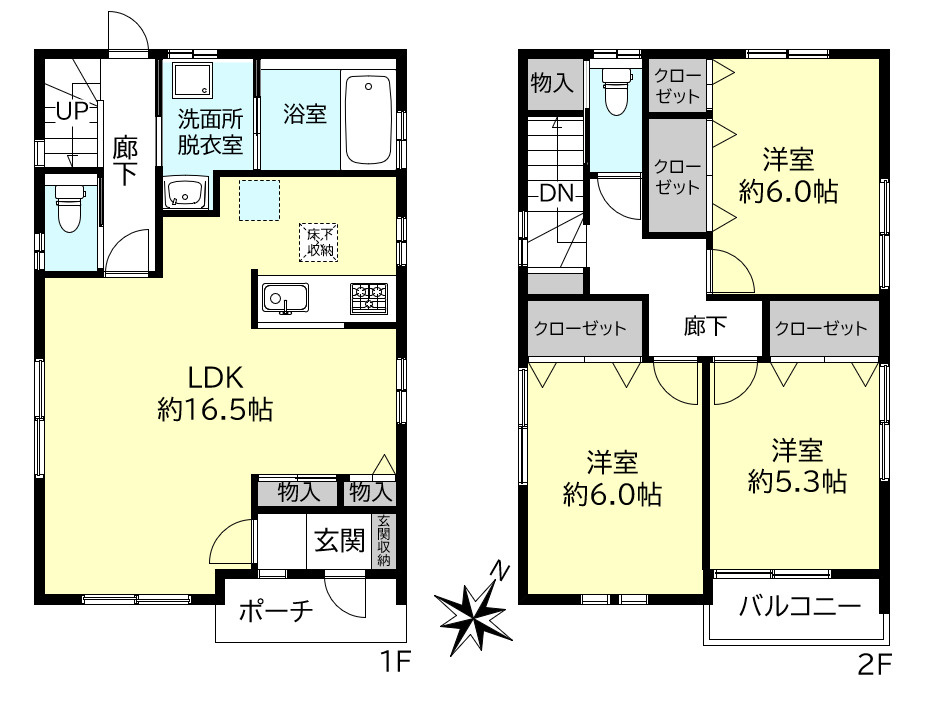 明石市大久保町大窪戸建の間取り