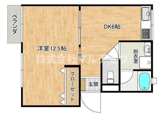 メゾンアルバＢの間取り