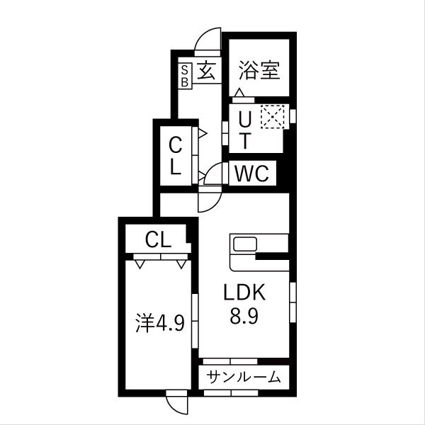 ヴィルヌーブⅢの間取り