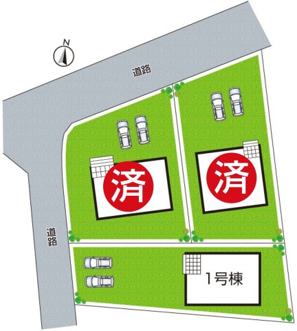 ★11(土)12(日)現地見学可能！★甲賀市甲賀町大原中　全3邸の区画図|全３区画