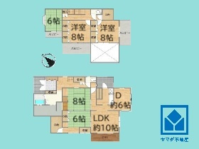 西宮市名塩さくら台4丁目の間取り
