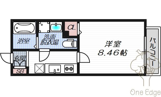 R SQUARE東天満の間取り