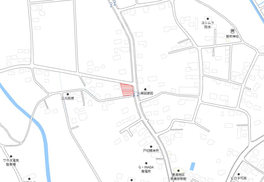 都城市豊満町の売地の土地図