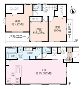 ダブルWIC×全室5帖以上のゆとりある3LDK
