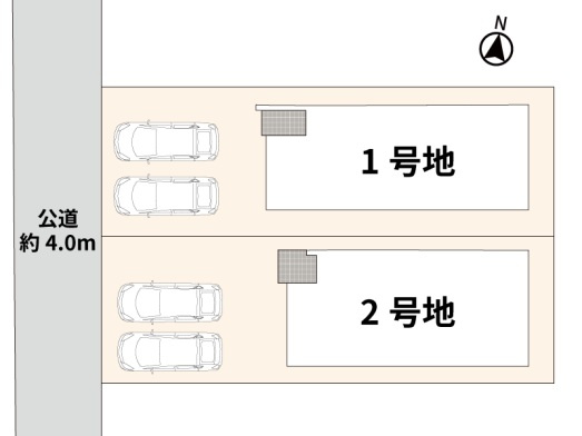 熊本市南区砂原町の新築一戸建の土地図