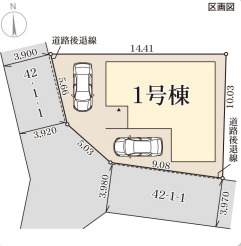リーブルガーデン神戸市西区持子3期の区画図
