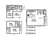 朝霞市三原1丁目　新築一戸建住宅　全1棟　(ふじみ野店)の画像
