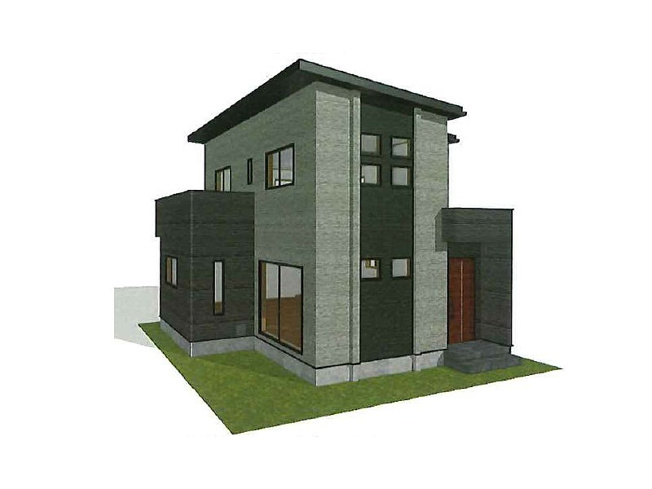 【外観：施工例】 | 朝霞市三原1丁目　新築一戸建住宅　全1棟　(ふじみ野店) | 【同社施工例/外観パース】