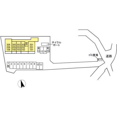 ガナールの区画図