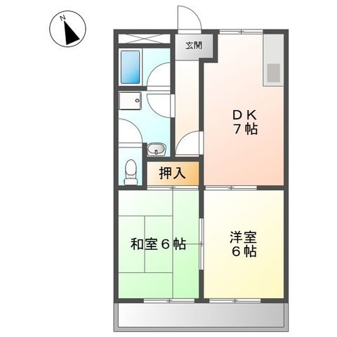 サンチェリオAの間取り