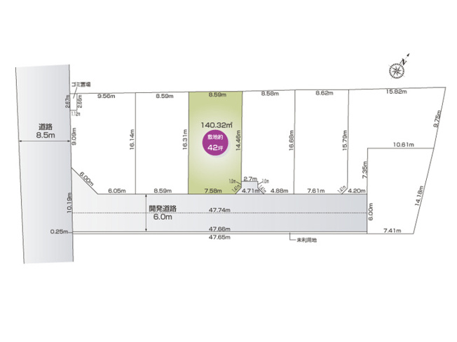 【区画図】 | 北本市深井1丁目　新築戸建　全7棟　3号棟