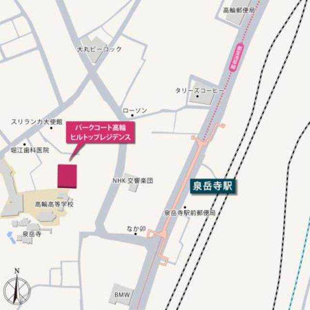パークコート高輪ヒルトップレジデンスの地図
