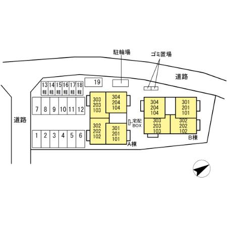 レグルス　Ⅱの区画図