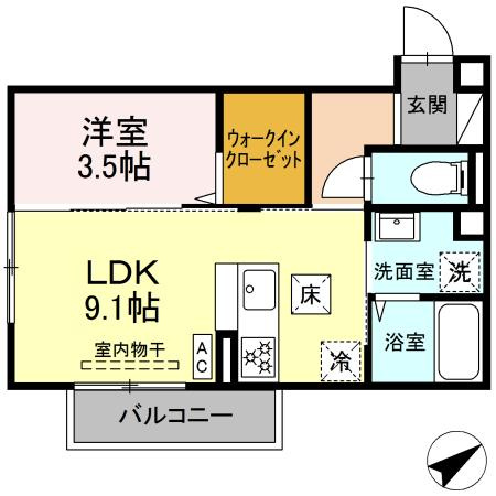 レグルス　Ⅱの間取り