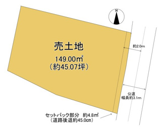【土地図】 | 大津市今堅田1丁目13　売土地