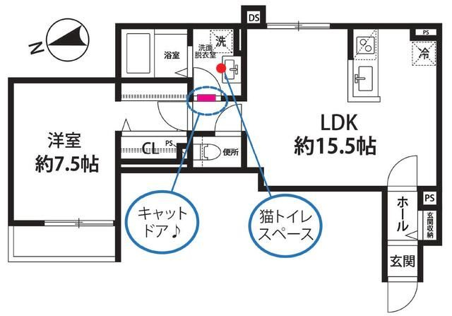 ヴュ　ド　フェリスの間取り