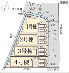 リーブルガーデン宝塚市安倉南3期の区画図