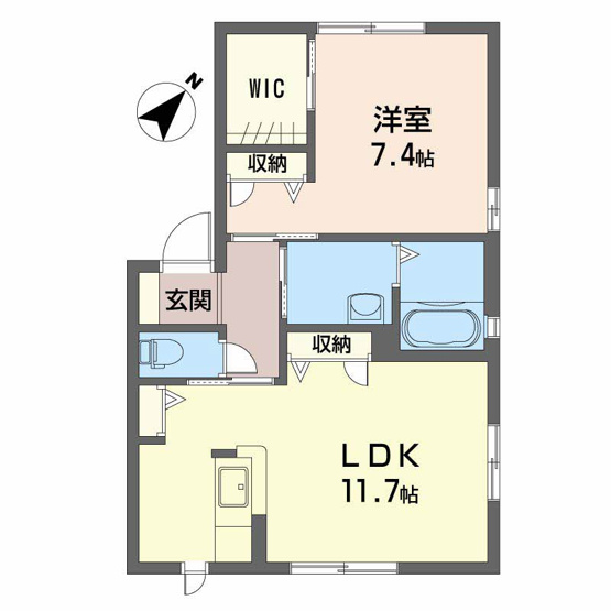 【間取り】 | シャーメゾン洛陽A