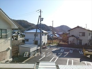 安芸高田市吉田町吉田のアパートの展望|募集のお部屋（204号室）からの眺望です！