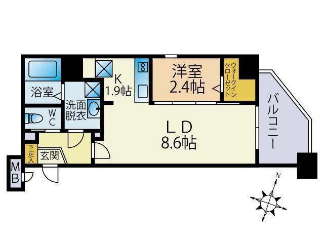 ルミエール大橋駅南の間取り|※図面と現況が異なる場合は現況優先になります。