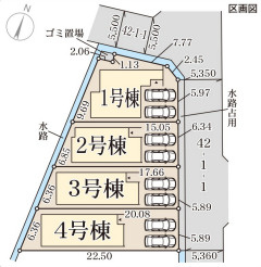 リーブルガーデン宝塚市安倉南3期の区画図