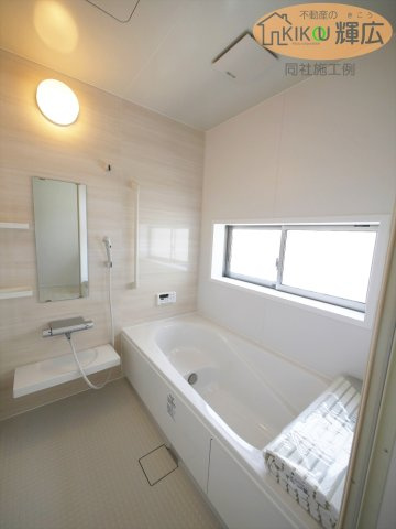 明石市二見町東二見1期（全7棟）F号棟の浴室|同社施工例です。