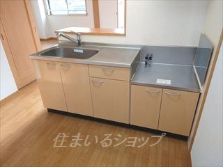 安芸高田市吉田町吉田の賃貸マンションのキッチン|人気の対面キッチン