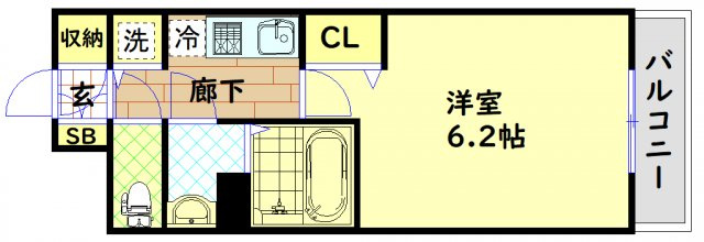 【間取り】 | プレサンスOSAKA DOMECITYスクエア
