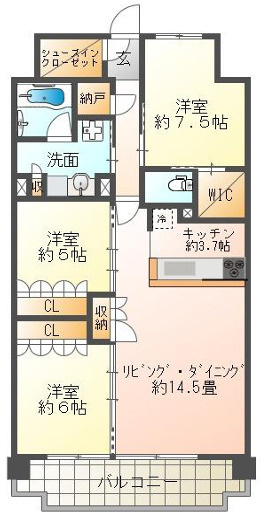 ローレルコート姫路大手前通りの間取り