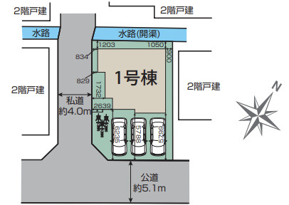 【区画図】 | 北本市中丸7丁目　BLOOMING　GARDEN　新築戸建　全1棟　1号棟