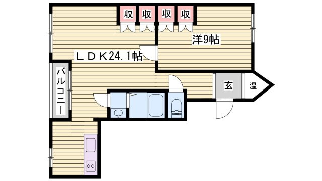カサベラ大蔵谷の間取り