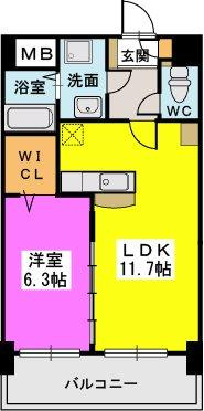 プレジデント正弥久留米駅の間取り