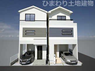 【外観】 | 平塚市立野町  2号棟 2期 | イメージパース（完成時に現況と異なる場合は現況優先となります）