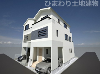 【外観】 | 平塚市立野町  2号棟 2期 | イメージパース（完成時に現況と異なる場合は現況優先となります）