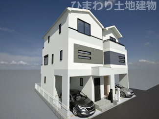 【外観】 | 平塚市立野町  2号棟 2期 | イメージパース（完成時に現況と異なる場合は現況優先となります）