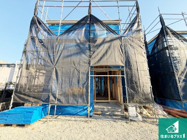 東大阪市元町　第1期　新築一戸建ての外観|現在の進捗状況です！順調に作業進行中、完成が待ち遠しいです！詳細の間取り等、お気軽にお問い合わせください！