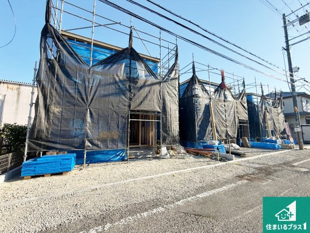 東大阪市元町　第1期　新築一戸建ての外観|現在建築中！落ち着いた街並みで新生活を始めることが出来そう！周辺の物件も併せてご紹介させて頂きます！